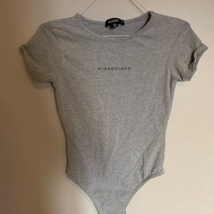 Misguide grey bodysuit